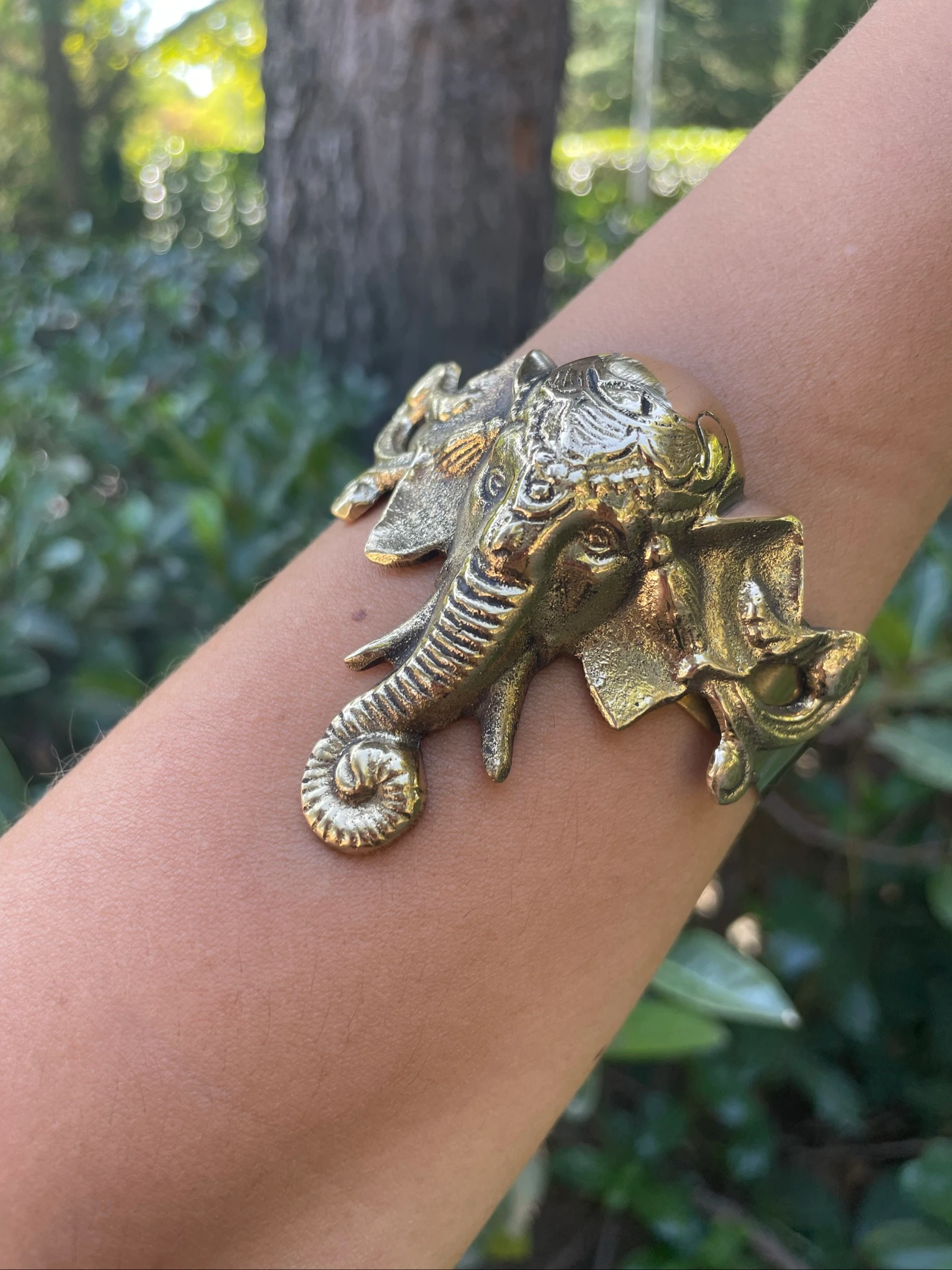 Brazalete étnico elefante dorado – photo 2